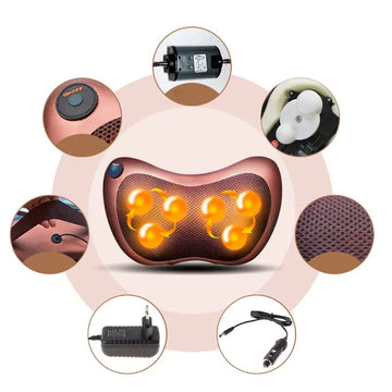 ELECTRIC NECK AND BODY MASSAGE PILLOW    وسادة تدليك كهربائية للرقبة والجسم
